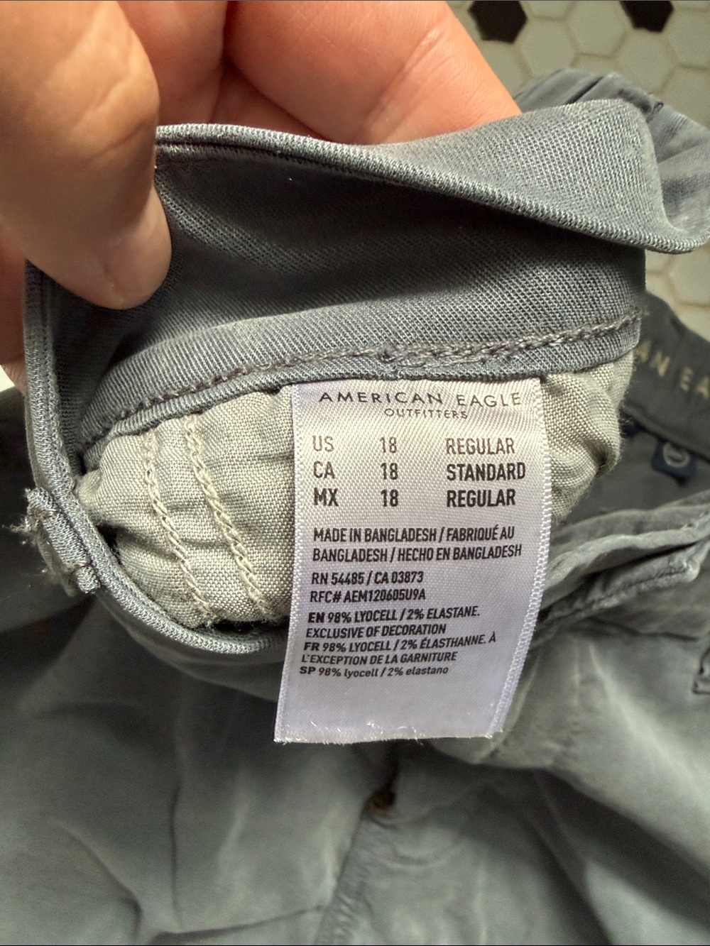 American Eagle Outfitters Wide Leg Cargo Pants in Gray - Picture 3 of 4